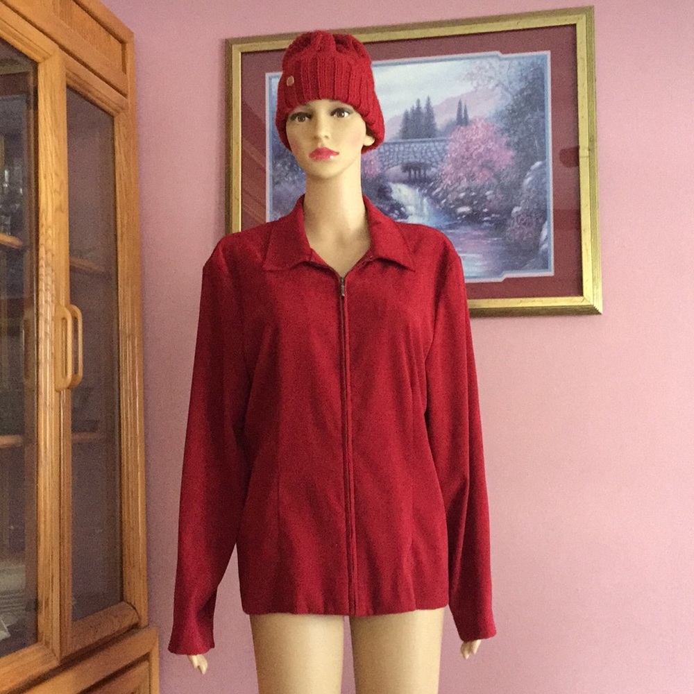 Briggs light cranberry jacket